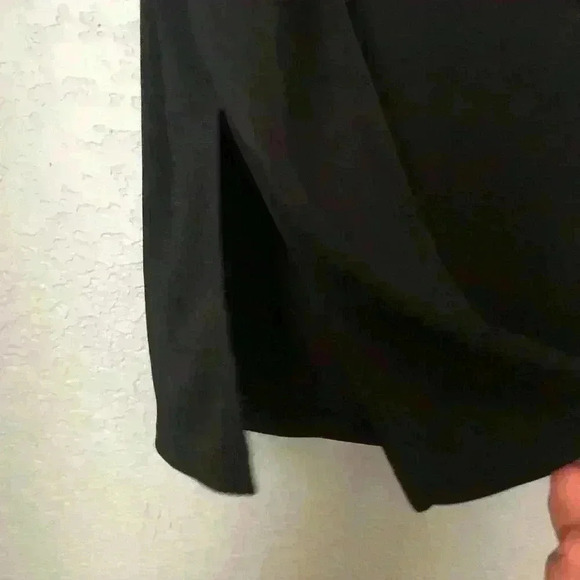 Vtg New York&Co Black Stretch Polyester Skirt Women M - Picture 3 of 9